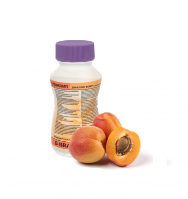 Нутрикомп Дринк Плюс Файбер с персиково-абрикосовым вкусом 200 мл. в пластиковой бутылке купить оптом в Брянске
